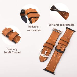 Bracelets de montre 38mm 40mm 41mm 42mm 44mm <span class=keywords><strong>45mm</strong></span> 49mm Bracelet de montre en cuir de luxe pour <span class=keywords><strong>Apple</strong></span> <span class=keywords><strong>Watch</strong></span> 8 <span class=keywords><strong>7</strong></span> 6 5 4 3 2 1 fait à la main pour hommes femmes - Product Image 6