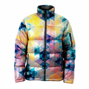 Chaqueta de Plumón para Hombre, Nueva Colección, Color Blanco, con Capucha, Cortavientos, Abrigada, de Plumón de Pato, Marca Haus Industries - Product Image 1