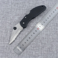 Couteau pliant à lame dentelée de 170 mm avec manche en ABS, directement de l'usine, pour la défense personnelle en extérieur, outil de poche compact, usage domestique, couteau cadeau