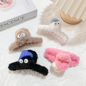 Pánico comprando moda ojo grande BOLA DE Coral lindas pinzas para el cabello de dibujos animados pinzas para el cabello de calidad accesorios para el cabello para mujeres - Product Image 1