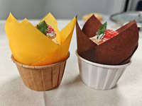 Faible MOQ Dropshipping – Moules à cupcakes tulipes en papier sulfurisé biodégradable antiadhésif, moules à muffins, outils de pâtisserie pour fêtes