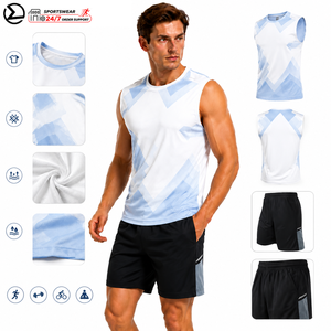 Tuta sportiva PRO personalizzata di alta qualità per uomo, sfumata, traspirante, ad asciugatura rapida, per prestazioni atletiche - Product Image 1
