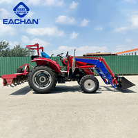 Prix pas cher tout-puissant Compact 80 HP agriculture verger terrain cultivé tracteur 4x4 multifonctionnel tracteur de terrain à double usage