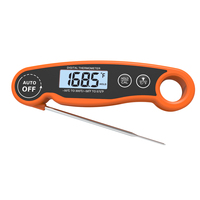 Termometer makanan Digital cepat tepat, termometer daging baca instan untuk memasak dengan lampu latar magnetik
