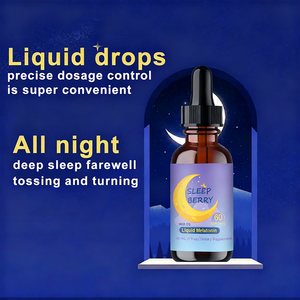 Gotas Líquidas para Dormir <span class=keywords><strong>Sleep</strong></span> Berry OEM con Melatonina y Vitamina D3 para Apoyo del Sueño en Adultos, Apoyo Antioxidante e Inmunológico - Product Image 3