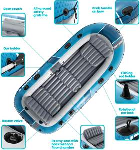 <span class=keywords><strong>INTEX</strong></span> 66324 66325 SPORT SERIES <span class=keywords><strong>EXCURSION</strong></span> Ensemble de bateaux pneumatiques de rafting en PVC pour l'extérieur, <span class=keywords><strong>bateau</strong></span> de sport, kayak gonflable, radeaux gonflables - Product Image 5