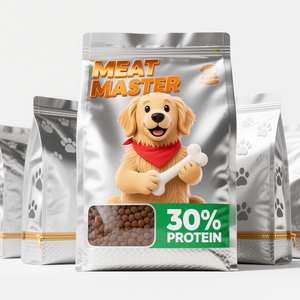 Envase de Aluminio Personalizado de Gran Capacidad con Fondo Plano para Alimentos para Mascotas, con Cierre Externo a Prueba de Humedad, Apto para Comida para Perros - Product Image 1