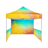 Tente canopée personnalisée 10x10, 10x10 pieds, camping-car, camion Pop-Up, pour événement, plein air, imprimé