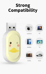 Custom Usb Flash Drive With Box Cartoon Lovely USB2.0 4GB 8GB 16GB 32GB 64GB 128G Plastic Rotating Gift Pendrive