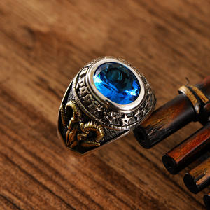 MYF फैक्टरी थोक रत्न mens masculino मूल anel डे prata तुर्की तुर्क सुल्तान <span class=keywords><strong>suleiman</strong></span> 925 स्टर्लिंग चांदी की अंगूठी - Product Image 2