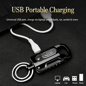 Dericsson Portachiavi 9-in-1 con Accendino, Apribottiglie, Accendino <span class=keywords><strong>USB</strong></span> Ricaricabile, Accendino Elettronico con Torcia LED - Product Image 5