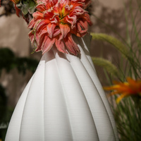 Vase imprimé en 3D Vases à fleurs texturés en céramique à spirale unique pour la décoration intérieure