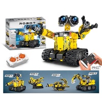 828 pièces STEM DIY Blocs de construction robotiques Modèle de jouet 4 en 1 Robot programmable à double mode (APP et télécommande) Kits de construction de briques robotiques