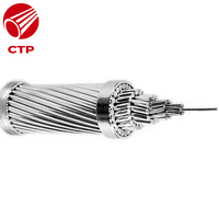 Cable trenzado aéreo reforzado de acero ACSR al mejor precio, líneas de comunicación de transmisión de energía, conductor de aluminio desnudo ISO/CE