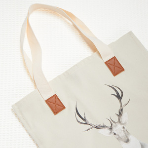<b>Canvas</b> Tote Shoulder <b>Bag</b> Large Capacity Thickened Printing Shopping <b>Bag</b> Everyday Use - Product Image 3