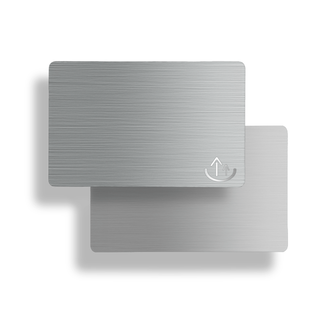 OEM/ODM NFC Metal Card Stainless Steel Brush Digital Staff Card Versatile NFC Business Card 13.56MHZ Classic