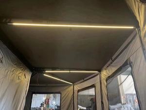 Auvent universel pour voiture et camping en toile double couche <span class=keywords><strong>270</strong></span> degrés, autoportant, imperméable avec éclairage, pliable - Product Image 5