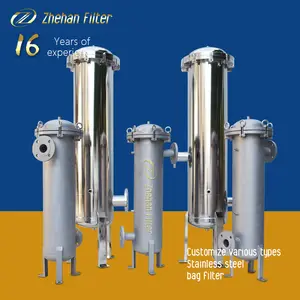 Customized 304 316 316L Stainless Steel Metal Bag Filter Industrial Filtration Filter Multi PE PP Single Bag Filters