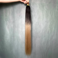 Extensions de cheveux naturels D.S Hair 18-26 pouces, trame de plumes, volume complet, pointes épaisses pour usage en salon
