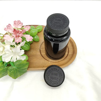 Bouteille vide en plastique PET noir de 80 ml, 100 ml, 120 ml, 150 ml, 300 ml pour pilules, comprimés, vitamines, capsules, avec bouchon de sécurité enfant pour les soins de santé