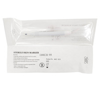 Marqueur cutané chirurgical stérile à encre violette, marqueur UV invisible, règle, effaçable à sec et à l'eau, certifié ISO9001, 0,5 mm/1 mm