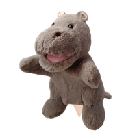 Marionnettes à main en peluche douce de haute qualité, jouets créatifs en forme d'animaux, animaux en peluche pour raconter des histoires : Lion, Éléphant, Léopard, Tigre, Loup, Singe, Cerf