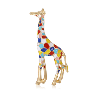 Broche de Animal Bonito y Moderno, Broche de Joyería de Dibujos Animados para Mujer, Broche de <span class=keywords><strong>Jirafa</strong></span> Colorido, Hebilla para Bufanda de Seda para Ropa de Mujer - Product Image 6