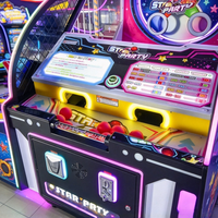 Machine de jeu d'arcade à monnayeur de lancer de balles, jeu d'adresse à cible rotative avec notation LED pour centre de divertissement familial