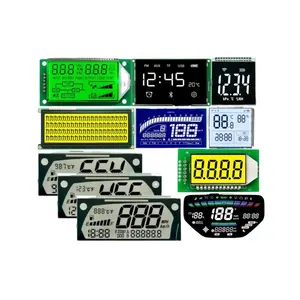 Factory custom TN STN FSTN HTN bule red grey 7 segment lcd display dashboard display superior products mounted digital modules