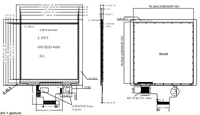 Modul Layar Sentuh Kapasitif Persegi 4 Inci 480x480 IPS LCD ST7701S Antarmuka MIPI Modul Layar LCD TFT untuk Layar Sentuh HMI