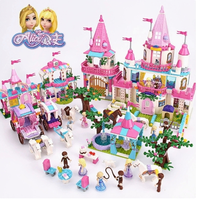 Jouets de puzzle Princess Girl Castle Villa Burgers, blocs de construction, cadeaux