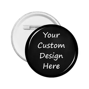 Customized Round Pins Personalized Badges Buttons Add Your Image Photo/Text/LOGO Design Clothing Bag Badge