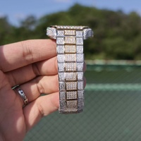 Montre mécanique de luxe pour homme, style Hip Hop, sertie de moissanite VVS1, passe le testeur de diamant, verre saphir, design de créateur