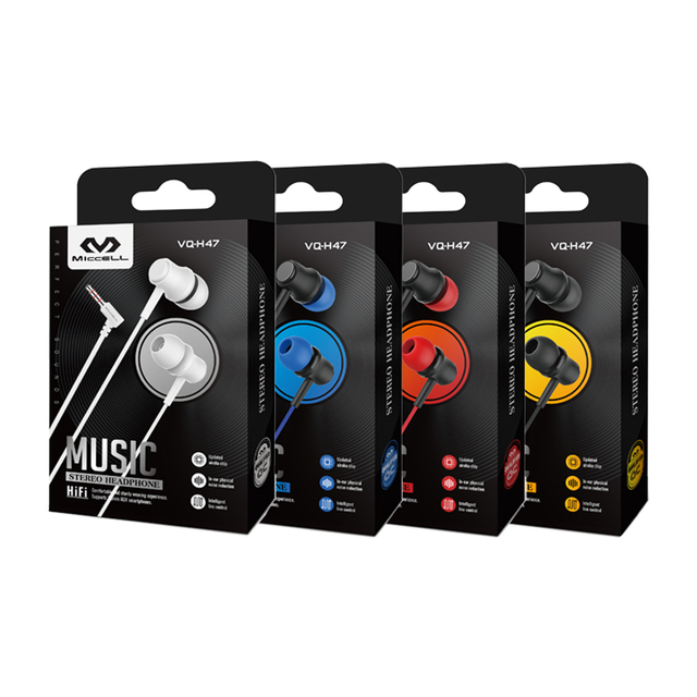 MICCELL Wired Earphone 3.5mm with Microphone for -IPX-4 Waterproof 1.2M Cord Perfect Sound Stereo Gaming Headset