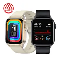 Phone Watches Maxtop New Arrivals Ip68 Waterproof Full Touch Smartwatch Men Sport Android Bracelet Phone 2022 Fashion Calling Smart Watches