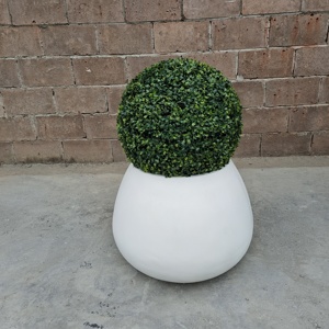 Set di <span class=keywords><strong>Vasi</strong></span> Rotondi <span class=keywords><strong>in</strong></span> <span class=keywords><strong>Cemento</strong></span> per Esterni, Decorazione da Giardino, Uso su Pavimento e Scrivania, Vendita Calda di Fabbrica - Product Image 2