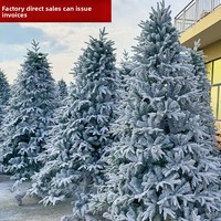 Weihnachtsbaum für Zuhause, beflockt, Schnee-Effekt, groß, modernes Design, Ins-Stil, Weihnachtslandschaft, Dekoration, PE-Simulation, für Innenbereiche