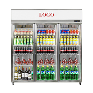 Impresionante vitrina de vidrio para bebidas refrigerador/refrigerador de exhibición de bebidas - Product Image 4