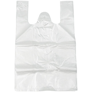Sacs en plastique de qualité alimentaire, style T-shirt, jetables, transparents, pour emballage à emporter, grandes, moyennes et petites tailles - Product Image 2