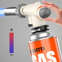 Réchaud de camping extérieur STARCAMP avec allumage piézoélectrique, torche à gaz à allumage électronique, pistolet à flamme de gaz