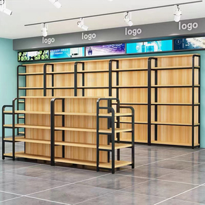 Étagère de présentation en acier et bois de qualité supérieure pour boutique, <span class=keywords><strong>magasin</strong></span> de proximité - Product Image 2