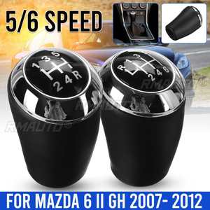 Pomo de Palanca de Cambios de 5 y 6 Velocidades, de Cuero PU, para MAZDA 6 II GH 2007 2008 2009 2010 2011 2012 - Product Image 1