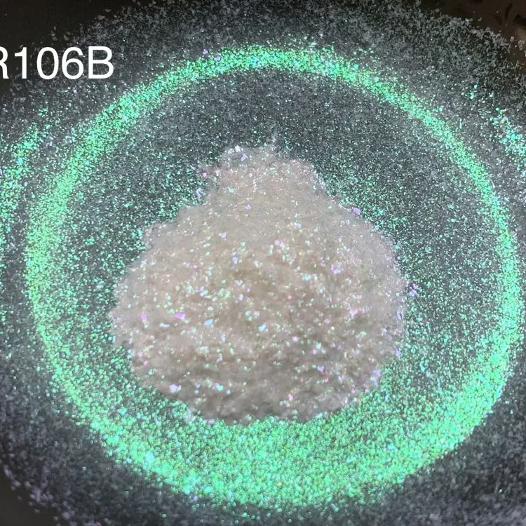 Kozmetik için süper ışıltı elmas yanardöner pul inci mika pigment tozu