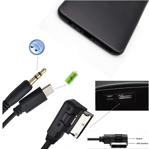 Ventas al por mayor personalizado <span class=keywords><strong>AMI</strong></span> MDI a tipo <span class=keywords><strong>C</strong></span> estéreo 3,5mm macho AUX Audio adaptador Cable reemplazo para coche VW Audi 2014 A4 A6 Q5 Q7 - Product Image 4