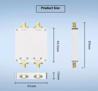 Penguat Sinyal Frekuensi Ganda 2.4G & 5.8G, Peningkat Sinyal Dual in Dual Out, FPV UAV Multi Frekuensi
