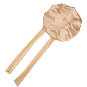 Bán chạy nhất Chất lượng cao lụa nắp ca-pô với dài đàn hồi Tie kích thước lớn chăm sóc tóc ngủ cap Home sử dụng satin nắp ca-pô Homme - Product Image 4