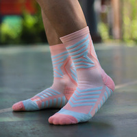 Chaussettes de sport athlétiques professionnelles respirantes et rembourrées avec logo personnalisé pour le cyclisme et le basketball – Vente en gros