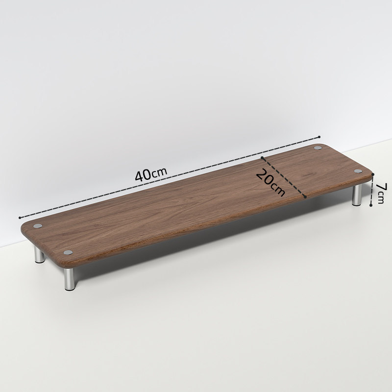 Walnut-colored, 40cm long [Solid Wood]