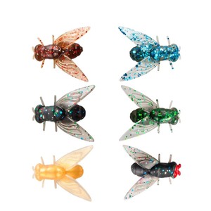 Leurre de pêche biomimétique souple pour eaux moyennes, appât insecte pour la pêche à la mouche en eau douce - Product Image 1