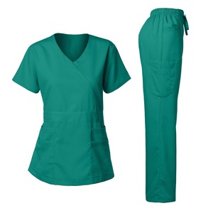 Women <b>Scrub</b> Set Moisture Wicking Lightweight Work Clothes For Nurses Clinics Medical Professionals Surgical Gowns Hospital - Product Image 5